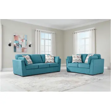 67507 Keerwick Teal 2pc Living Room Ashley Furniture Keerwick - Teal Living Room Furniture