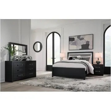 Pcb1115-maeling-black-bedroom Ashley Furniture Maeling - Black Bedroom Furniture