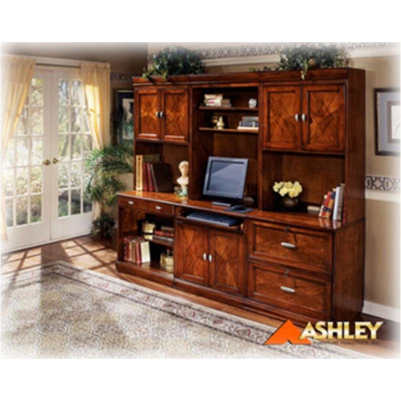 H41622b Ashley Furniture Dsk Bs Chry/wlnt Stain Finish