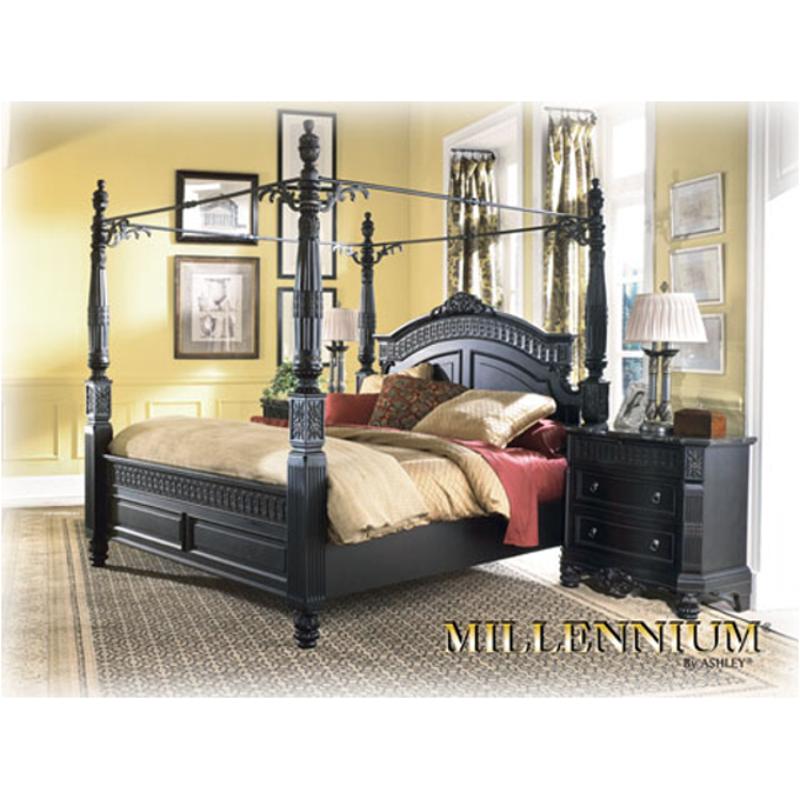 B651 62 Ashley Furniture King, King Size Black Canopy Bedroom Sets