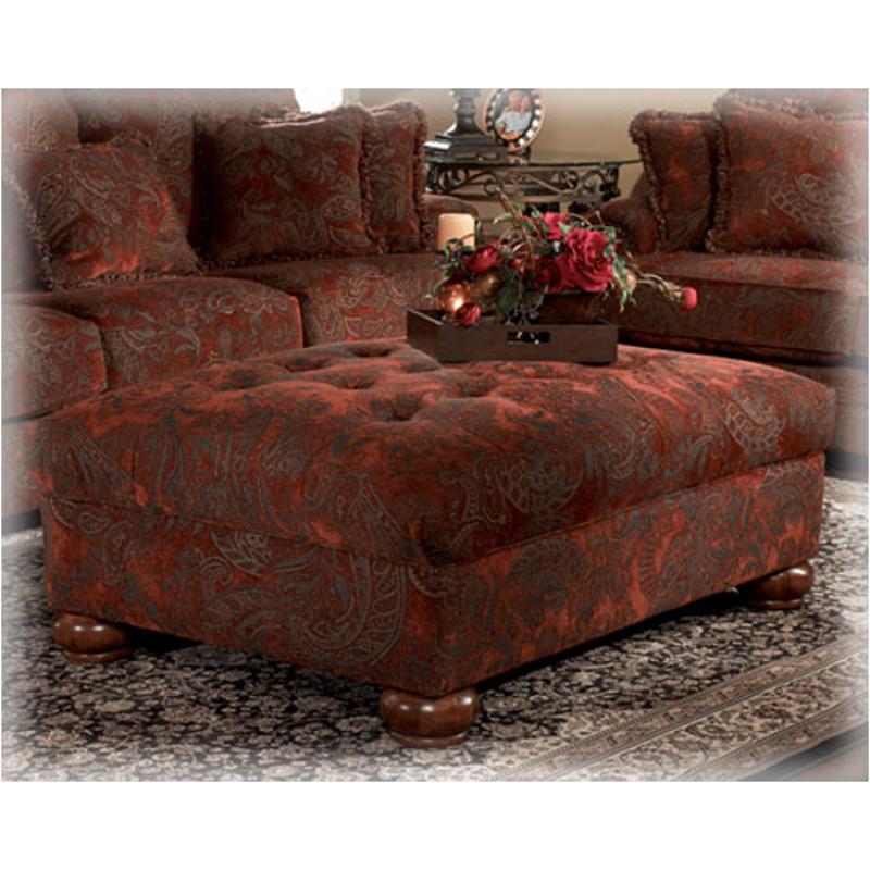 3260108 Ashley Furniture Burlington Sienna Button Tuft Ottoman