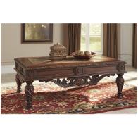 T963-1 Ashley Furniture North Shore - Dark Brown Living Room Furniture Cocktail Table
