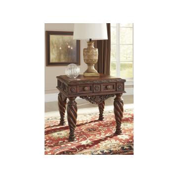 T963-2 Ashley Furniture North Shore - Dark Brown Living Room Furniture End Table
