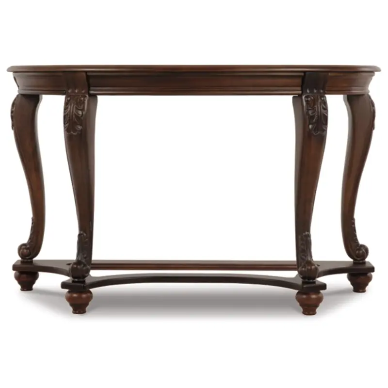 T499-4 Ashley Furniture Norcastle - Dark Brown Sofa Table