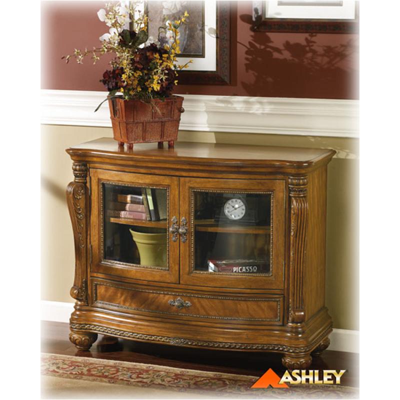T55840 Ashley Furniture Lauderhill Accent Brown Finish