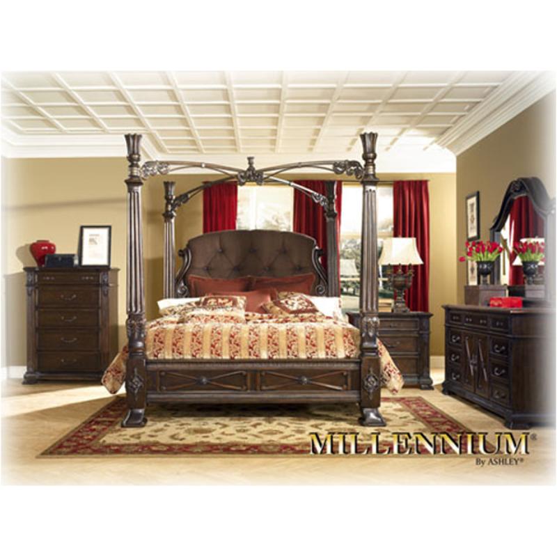 B621 93 Ashley Furniture Monaco Night Stand Dark Brown Finish