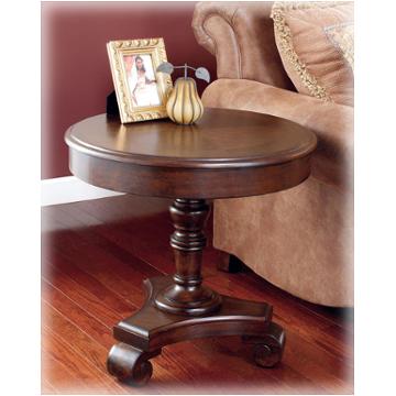 T496-6 Ashley Furniture Brookfield - Dark Brown Living Room Furniture End Table
