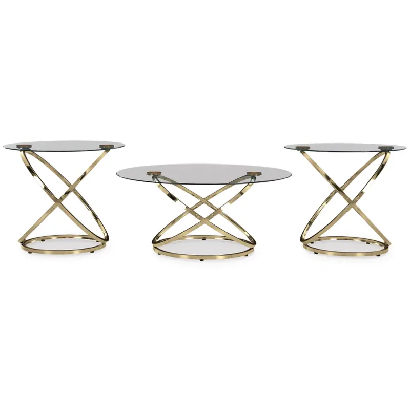 T273-13 Ashley Furniture Crimonti Occasional Table Set (3/cn)