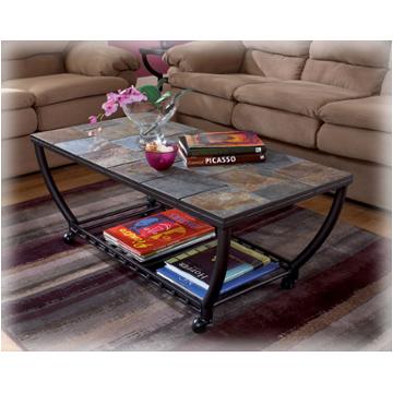 T233-0 Ashley Furniture Antigo - Black Living Room Furniture Cocktail Table