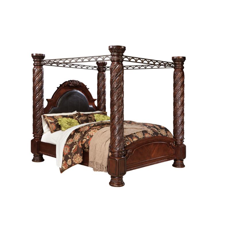 Ashley Furniture King Poster Bed, Brown King Size Bed