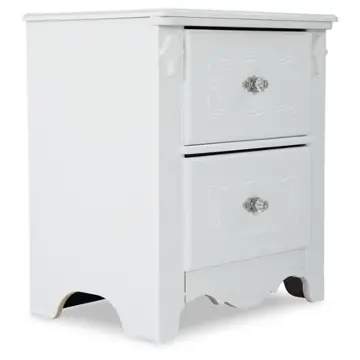 B188-92 Ashley Furniture Exquisite - White Bedroom Furniture Nightstand