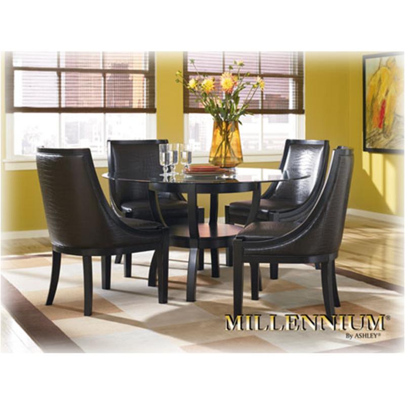 D509 01 Ashley Furniture Rhone Uph Side Chair Rta Black