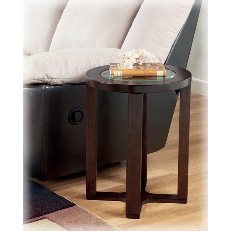 T477-6 Ashley Furniture Marion - Dark Brown Finish Living Room Furniture End Table