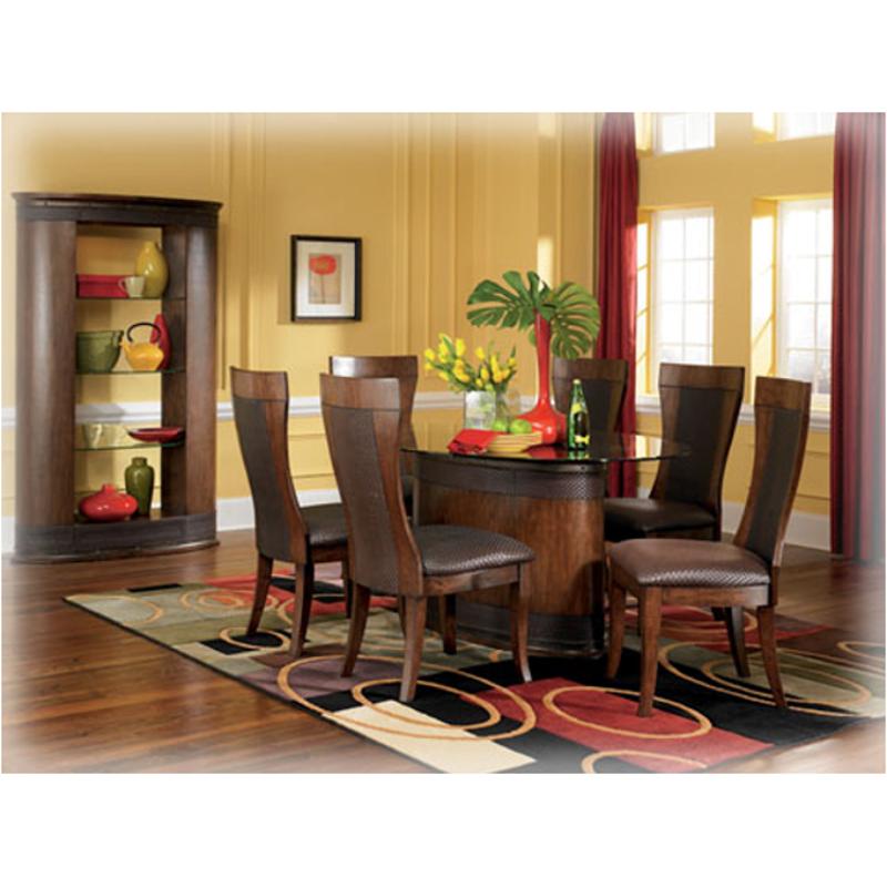 Ashley Oval Dining Table, Trudell Dining Room Server Cabinet
