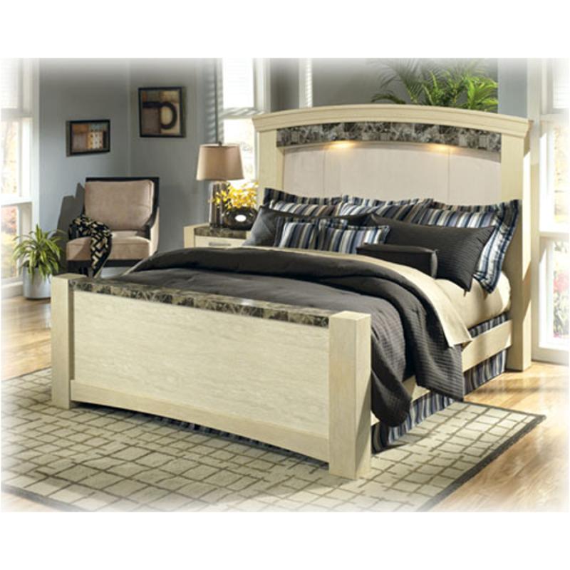 B45065 Ashley Furniture Queen Lighted Uph Hdbd Panel