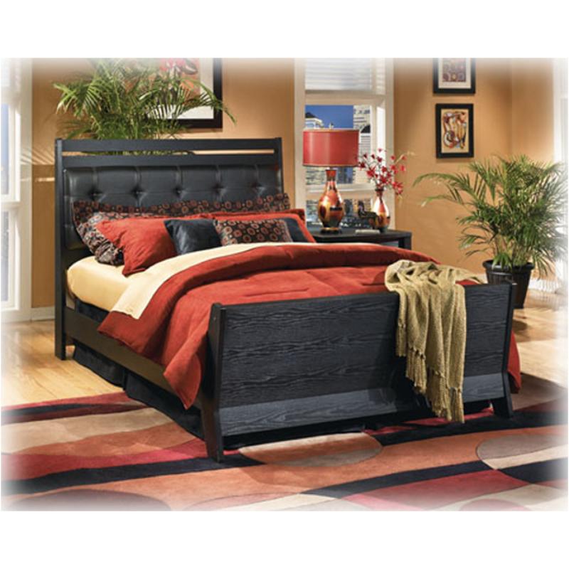 B35396 Ashley Furniture Hanover Queen Sleigh Rails Black