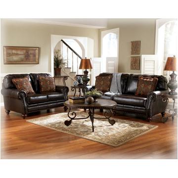 1751335 Ashley Furniture Delmonico - Gunsmoke Living Room Furniture Loveseat