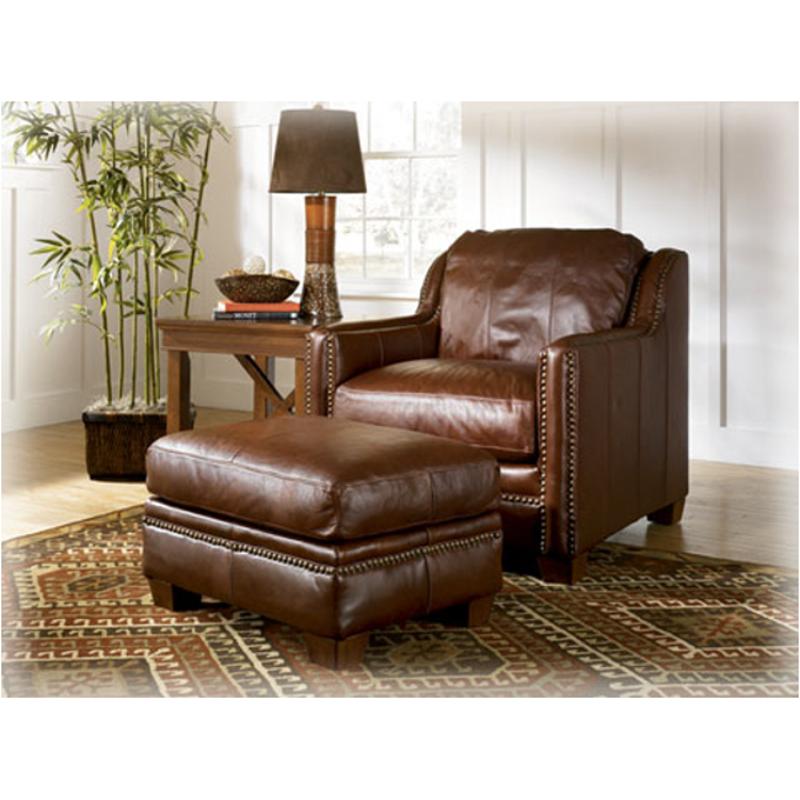 2070014 Ashley Furniture Drake - Saddle Living Room Furniture Ottoman