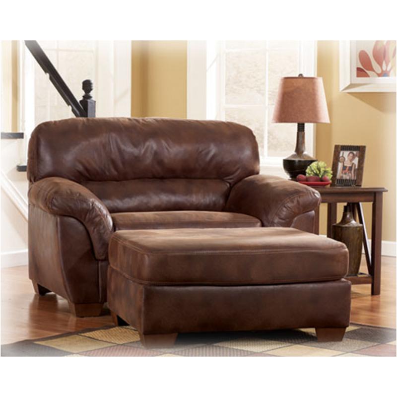 ashley leather chair and ottoman