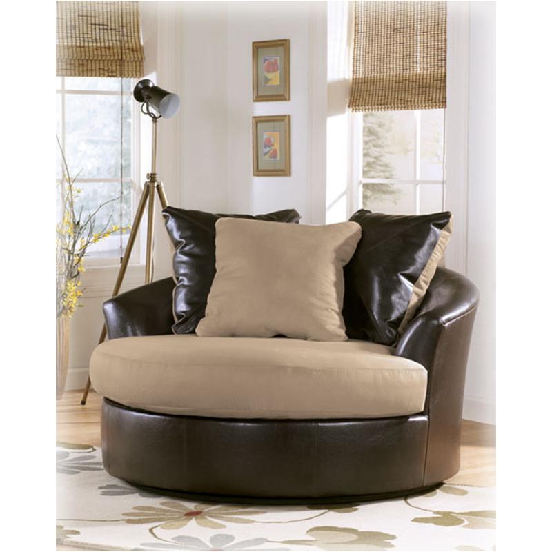 Ashley Furniture Round Swivel Chair, Ashley Furniture Megginson Storm Oversized Round Swivel Chair