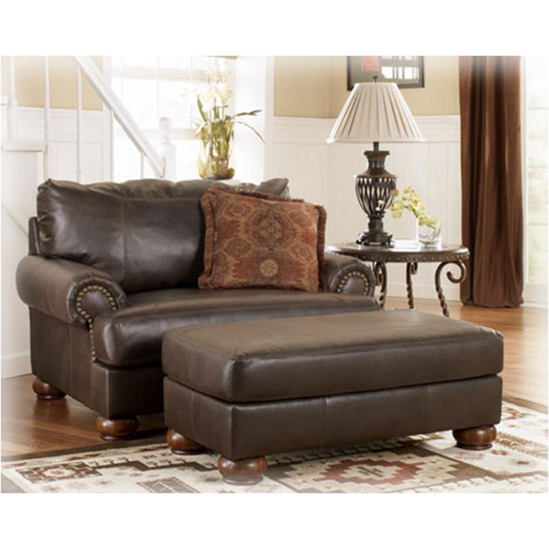 8560114 Ashley Furniture Lancaster - Truffle Living Room Furniture Ottoman