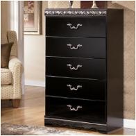 B104-46 Ashley Furniture Constellations - Black Bedroom Furniture Chest