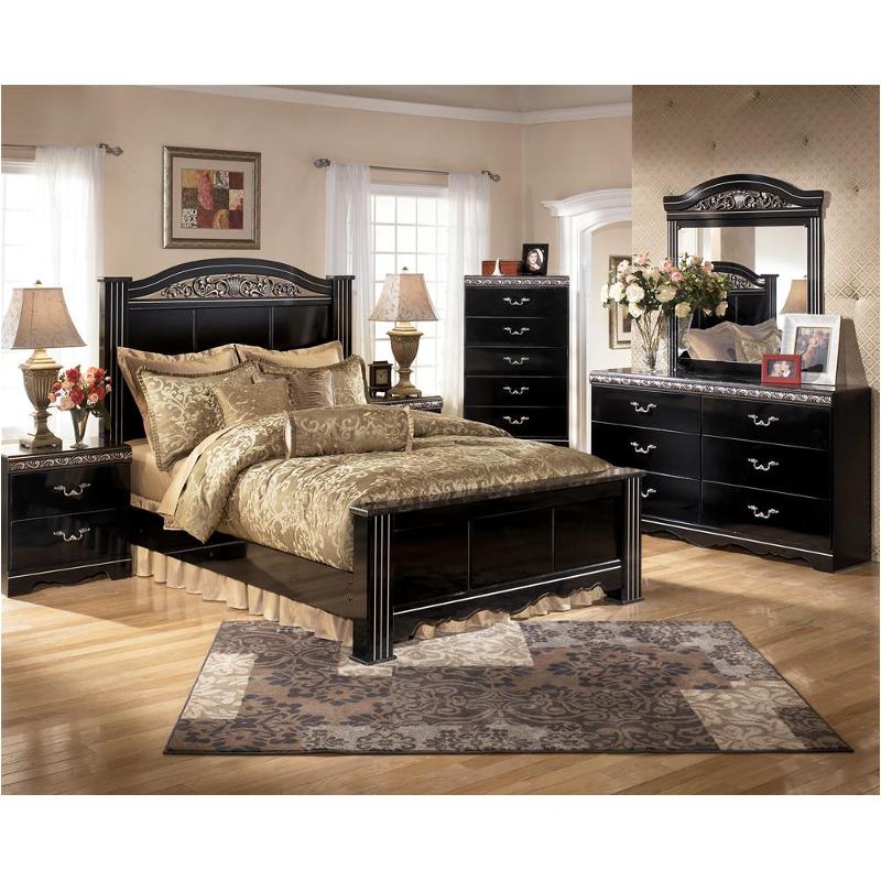 B104-64 Ashley Furniture Constellations - Black Bedroom Furniture Bed