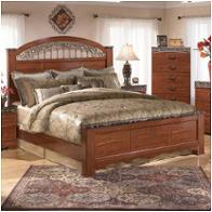 B105-68 Ashley Furniture Fairbrooks Estate - Reddish Brown Bedroom Furniture Bed