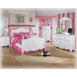 B188-87n Ashley Furniture Exquisite - White Bedroom Furniture Bed