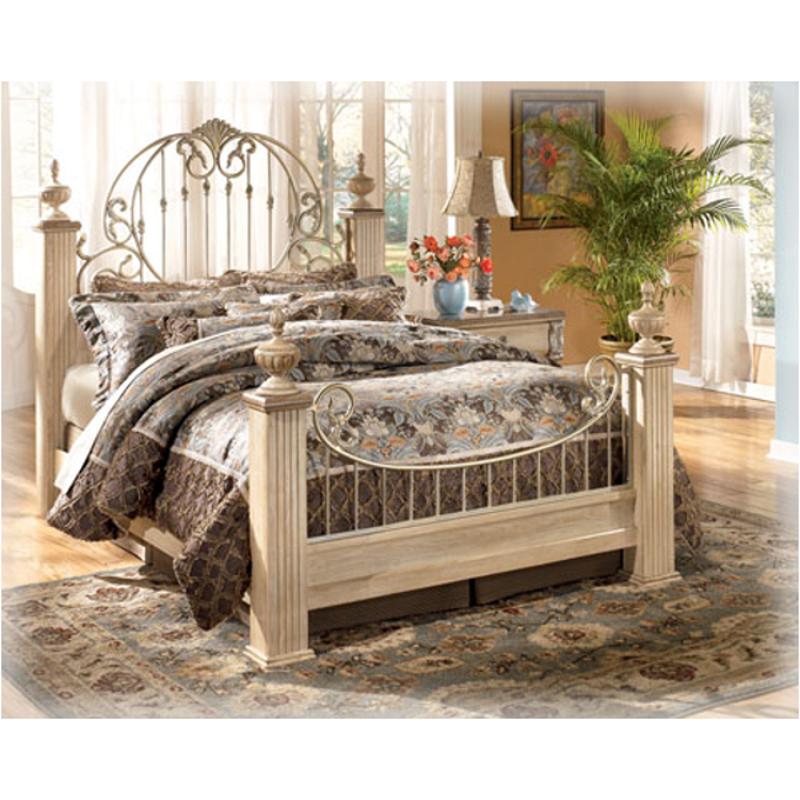 B379-98 Ashley Furniture Silver Radiance Bedroom Furniture Bed