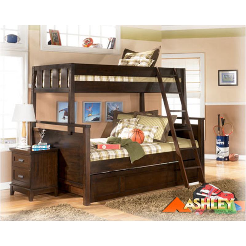 B481 58p Ashley Furniture Benson Twin, Ashley Furniture Twin Over Full Bunk Bed With Stairs