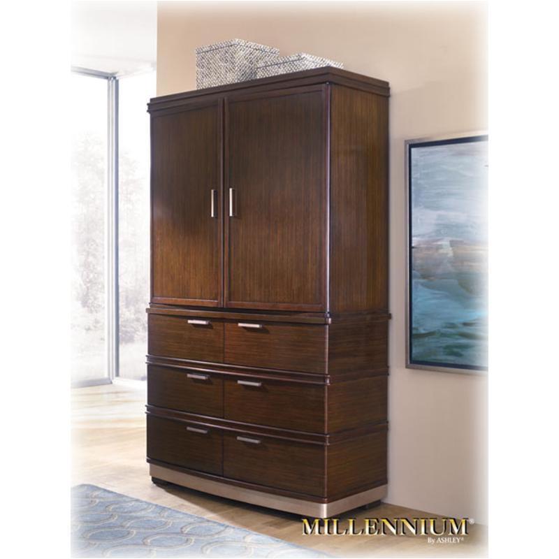B52249t Ashley Furniture Ciara Armoire Top Warm Brown Finish