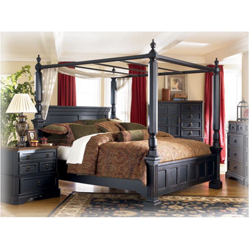 B534 52 Ashley Furniture Rowley Creek Bedroom Bed Queen Canopy