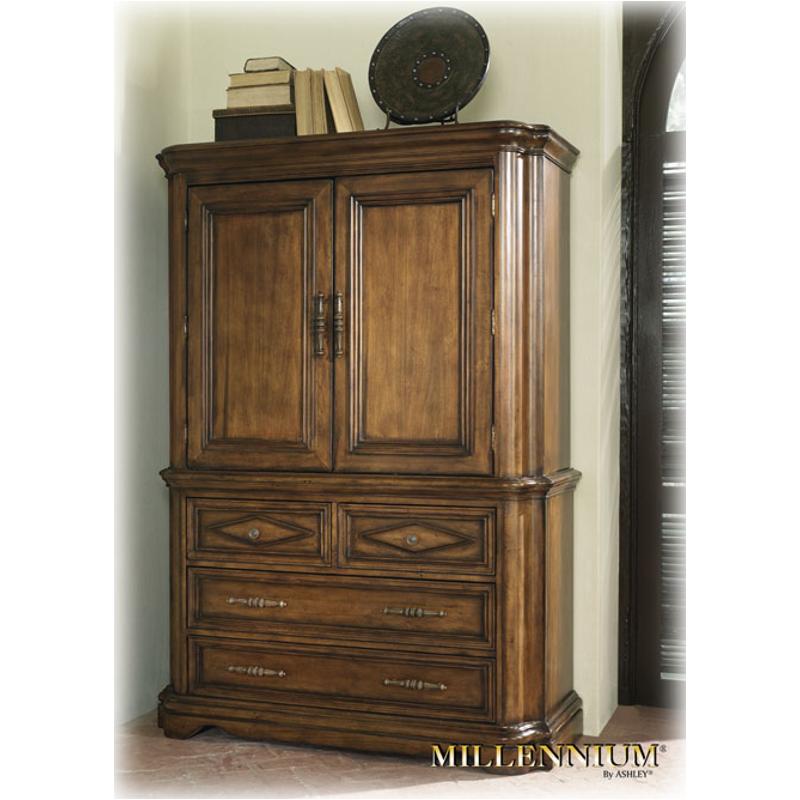 B61249b Ashley Furniture Armoire Base Medium Brown Finish