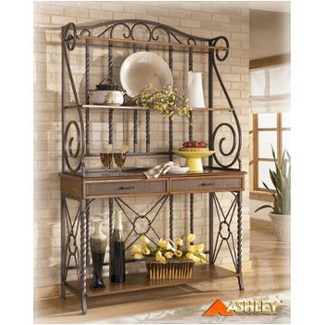 D393-76b Ashley Furniture Garth Dining Room Furniture Bakers Rack