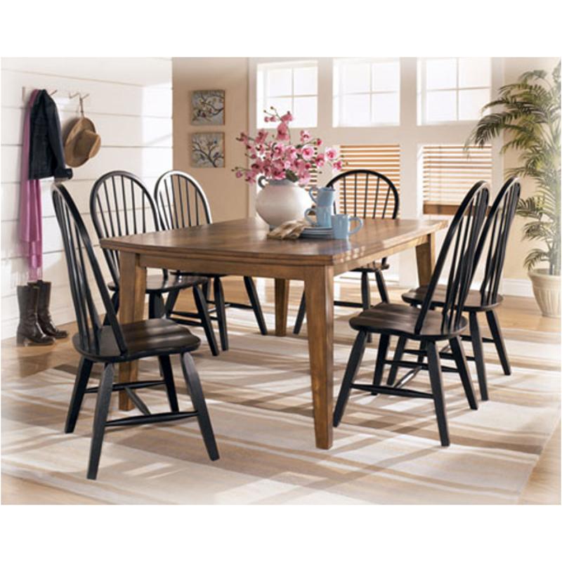 D499-25 Ashley Furniture Rectangular Dining Table Rustic Finish