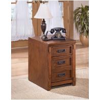 H319-12 Ashley Furniture Cross Island - Medium Brown Home Office Furniture File Cabinet