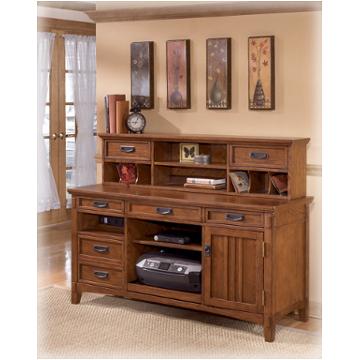 H319-48 Ashley Furniture Cross Island - Medium Brown Home Office Furniture Desk