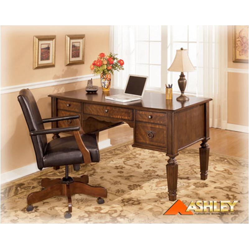 H52727 Ashley Furniture Hamlyn Desk Medium Brown Finish