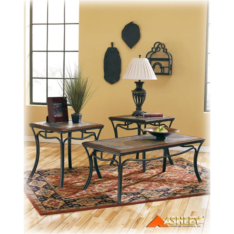 T263-13 Ashley Furniture Carlot Occasional Table Set