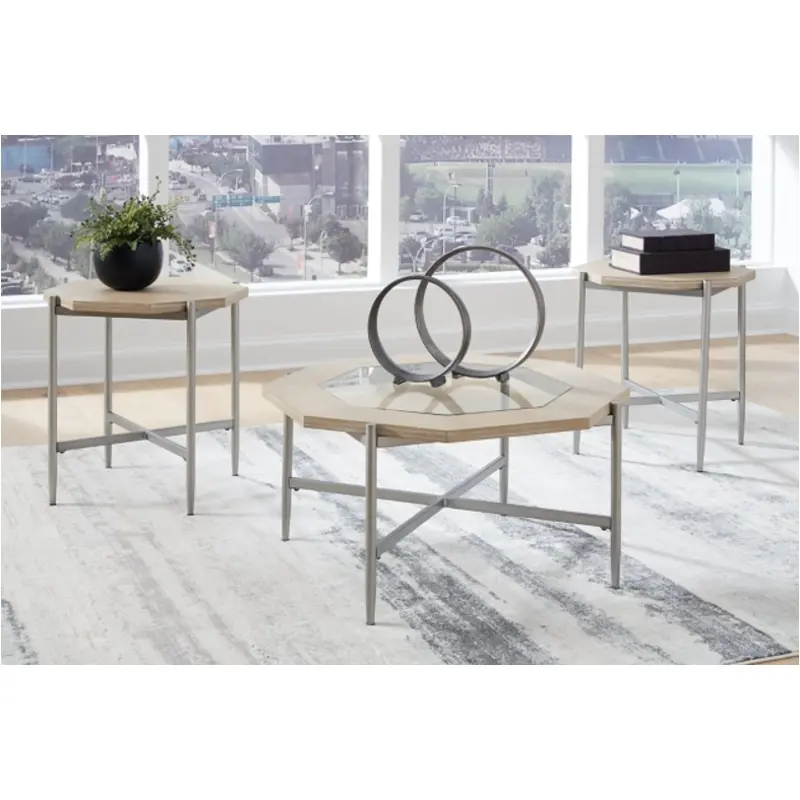 T278-13 Ashley Furniture Parker Living Room Furniture Occasional Table Set