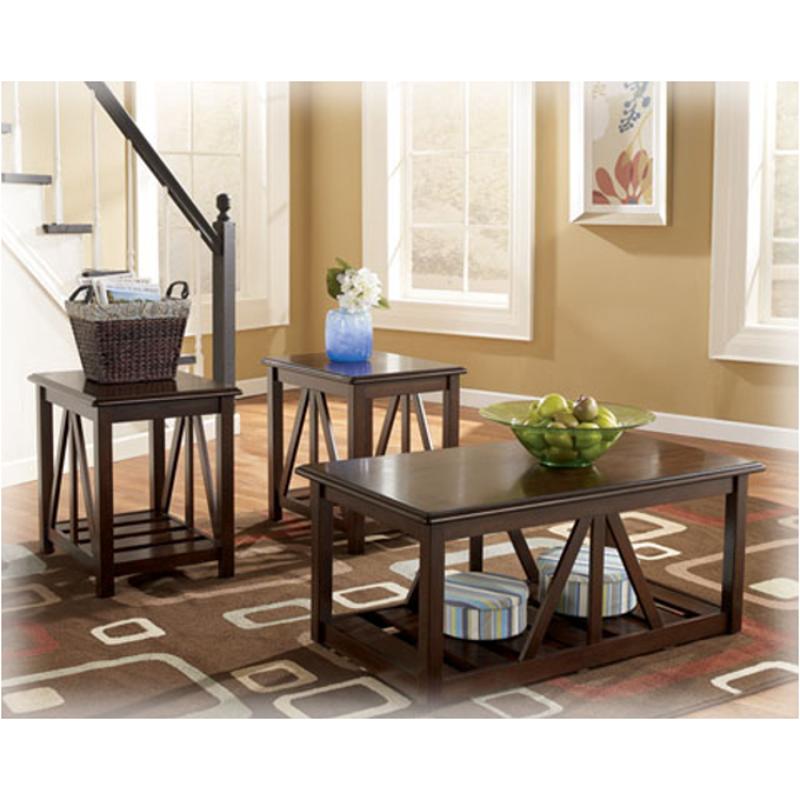 T311-13 Ashley Furniture Hopper Living Room Furniture Occasional Table Set