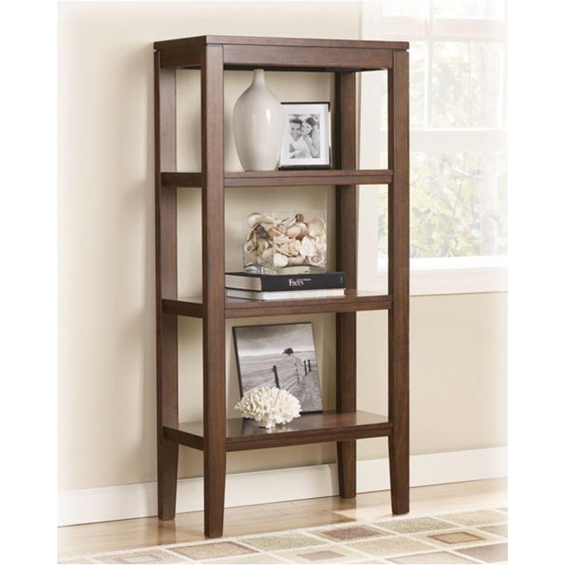 T334-11 Ashley Furniture Deagan - Dark Brown Finish Pier Cabinet