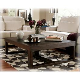T481-1 Ashley Furniture Watson - Dark Brown Finish Living Room Furniture Cocktail Table