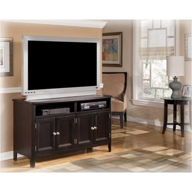 W371-28 Ashley Furniture Carlyle - Almost Black Home Entertainment Furniture Tv Console