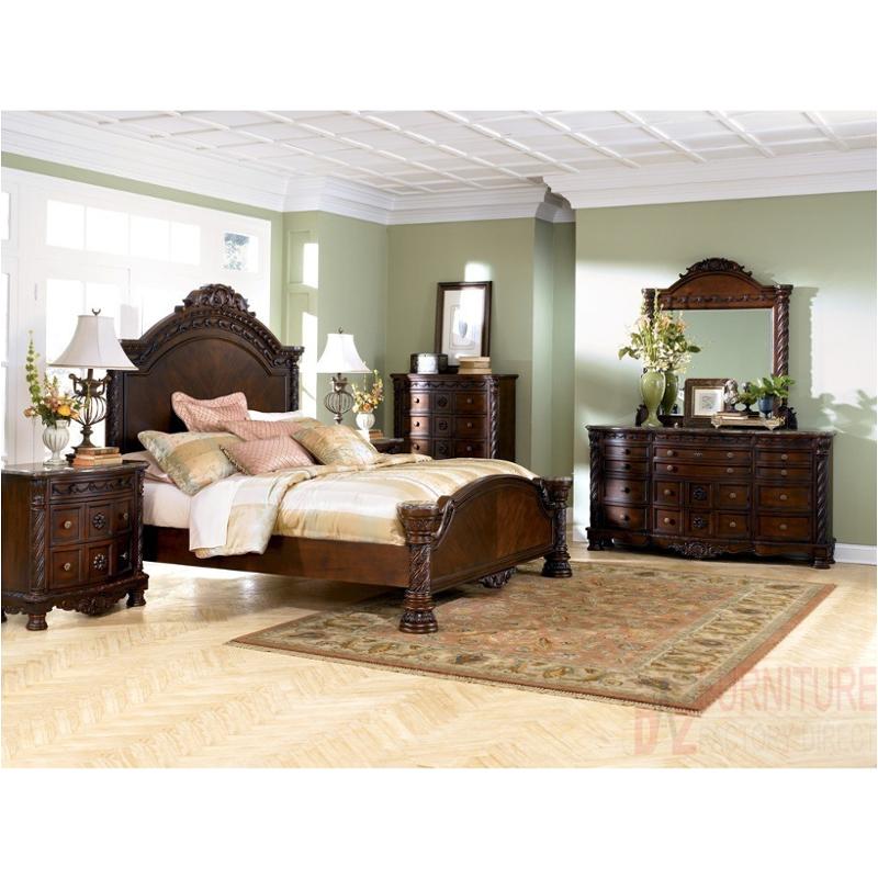 B553-256 Ashley Furniture North Shore - Dark Brown Bedroom Furniture Bed