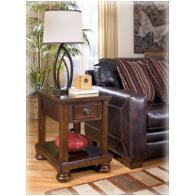 T697-3 Ashley Furniture Porter - Rustic Brown Living Room Furniture End Table