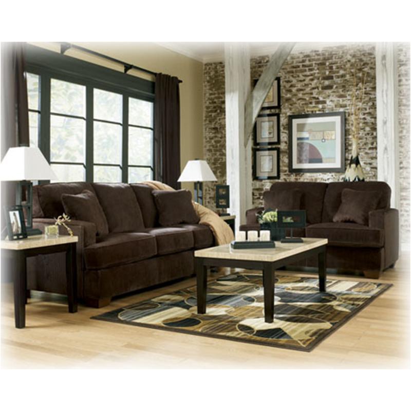 1280235 Ashley Furniture Atmore - Chocolate Living Room Furniture Loveseat