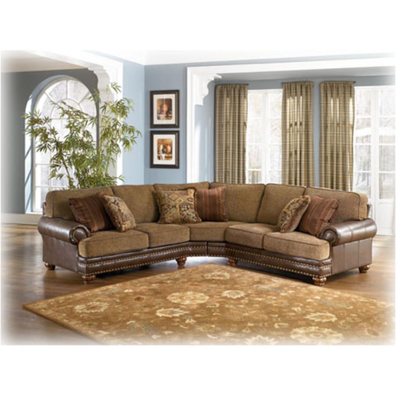 3860056 Ashley Furniture Hartford Walnut Raf Loveseat Sectional