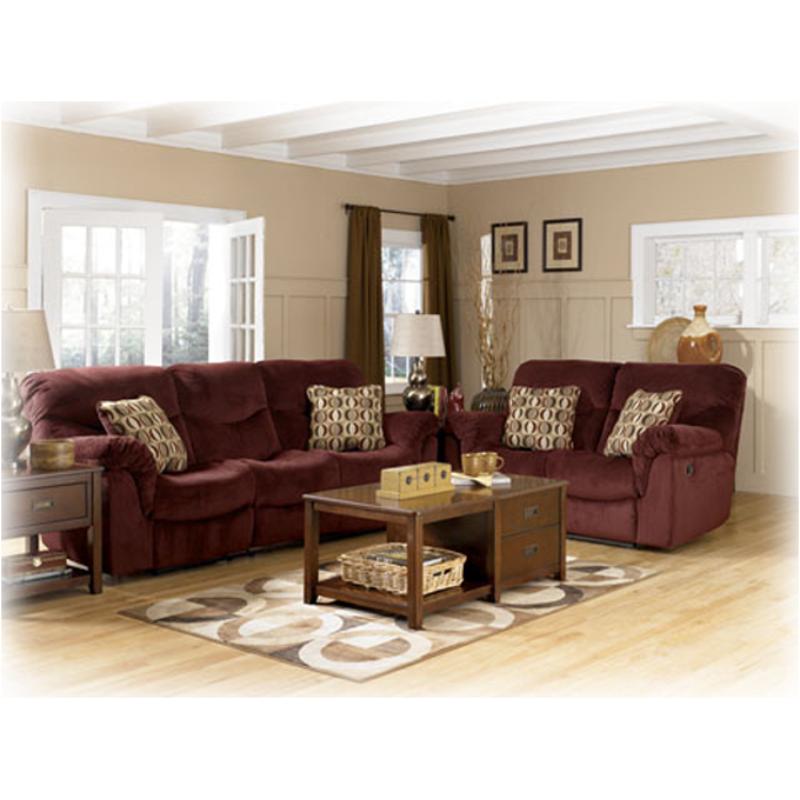 6860186 Ashley Furniture Motivation - Burgundy Living Room Furniture Loveseat